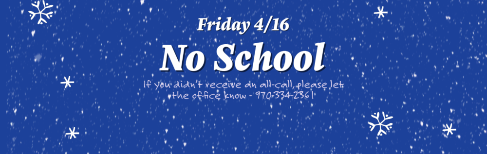 NO School