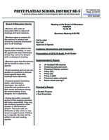 School Board Meeting Thursday 12/19 at 6:00pm